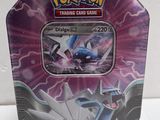 a close up of a box of pokemon trading card game