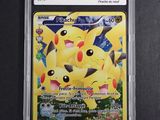 a close up of a pokemon card on a table