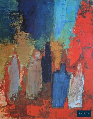 la couverture d'un livre sur laquelle figure une peinture représentant un groupe de personnes