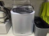 a blender sitting on a shelf in a kitchen
