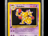 a close up of a pokemon card on a black background