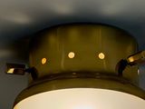 a light that is on the ceiling in the room