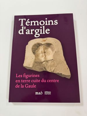 the cover of the book temoins d ' argile, with an image of a man and