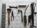 a lot of tools that are laying out on the table