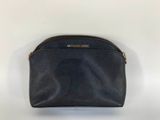 michael korsh black leather cosmetic case