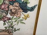 a picture of a painting of flowers in a vase