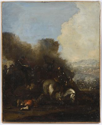 Aniello FALCONE DELLE BATTAGLIE (1607-1656) Entourage de Scè…