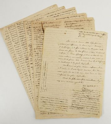 a pile of old letters sitting on top of each other