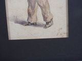 a picture of a painting of a man holding a baseball bat