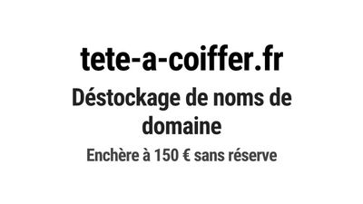 Nom de domaine tete-a-coiffer.fr.