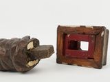 two pieces of wood that are next to each other