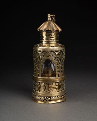 CHINE - XIXème siècle. LAMPE à OPIUM prenant la forme d'une …