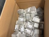 a cardboard box filled with many different types of ink