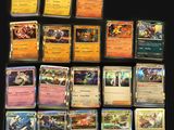a lot of cards that are on the table