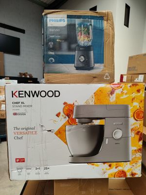 a box that has a blender on top of it