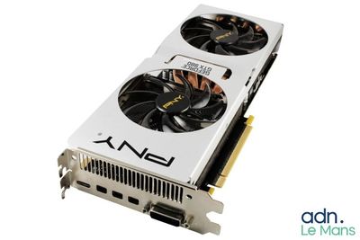 a close up of a video card with a fan on it