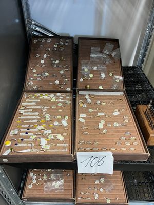 many boxes of food that are sitting on a table