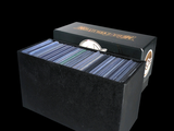 a black box that has a bunch of cds in it