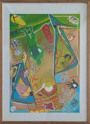 Gérard GUYOMARD (né en 1936) Géant vert, vers 2000