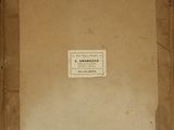 an old picture of a piece of paper with a label on it