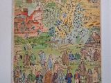 a picture of a painting on the wall of a house