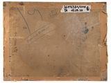 an old piece of paper with a drawing of a man on it