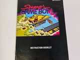 the instruction book for the nintendo super nintendo game boy