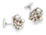 an image of a pair of earrings with pearls on them