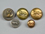 quatre types de boutons différents sur un fond blanc