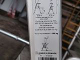 a picture of a metal pole with a label on it