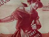 poster of a woman holding a sign that says arminateous