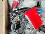 a box full of assorted electrical equipment in it