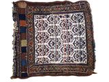 a close up of a rug on a white background