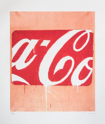 une photo d'une enseigne Coca-Cola sur une feuille de papier
