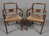 une paire de fauteuils en acajou du début du XXe siècle