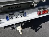 a close up of a truck with a broken rear bumper