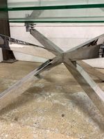 Table de salle à manger à piètement étoile en métal chromé, … (photo 6)