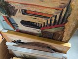 a picture of a painting being displayed on a easel