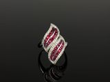 une bague en rubis et diamants, par van cleef