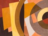 une image représentant un tableau avec un motif circulaire sur fond noir