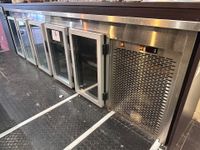 1 meuble arrière bar réfrigéré 5 portes vitrées inox moteur …