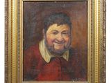 portrait d'un homme souriant portant une chemise rouge et une chemise à col blanc