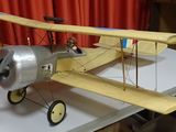 a small model of a plane on a table
