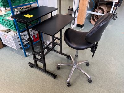 Bureau mobile avec chaise ergonomique - Photo 1