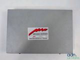the back of a laptop computer with a sticker on it