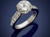 a diamond single - stone ring, by cartier