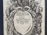 a black and white drawing of a coat of arms in a frame