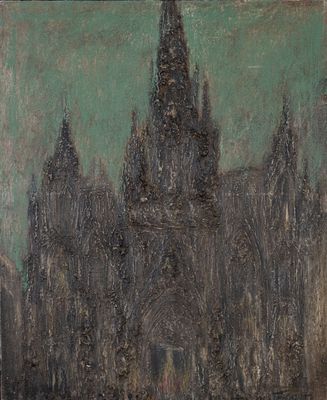 Hervé THIBAULT (né en 1944) Barcelone, Façade de la cathédra…