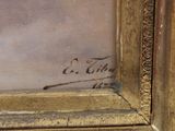 an image of a painting of a man in a suit and tie by a window