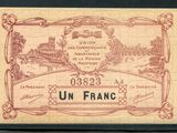 un ancien billet de banque français sur lequel figure l'image d'une ville